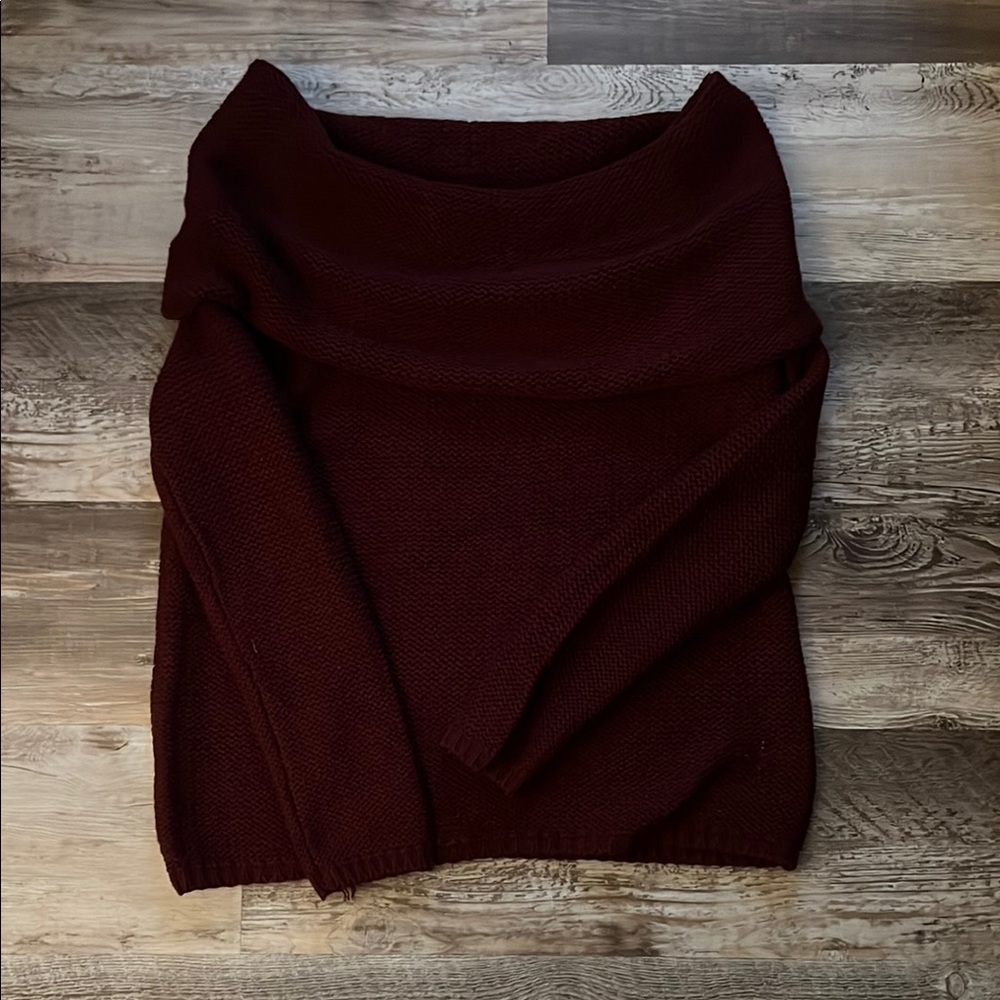 Elegant Burgundy Women's Sweater